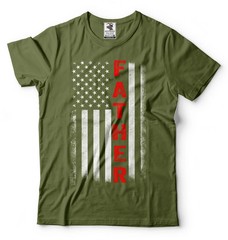 Mens Father Patriotic Shirt USA Flag Patriotic Tee Father’s Day Patriotic Shirt