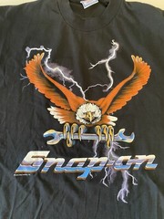 Vintage Snap-on Tools Eagle Shirt 1990s Made In USA Lightning XXL Single Stitch