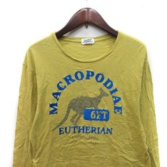Journal Standard Long Sleeve T-Shirt M Yellow Cut and Sewn Used