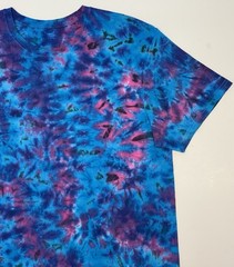 Gildan Handmade Tie Dye Unisex Adult T-Shirt Large Retro Razzle Dazzle Tee NEW