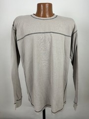 Vintage 90s Waffle-Knit Shirt XXL Tight Fit Contrast Stitch Heavy Cotton MOST