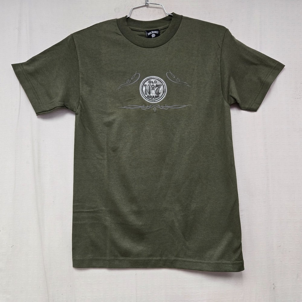 Jack Daniel’s JD Old #7 Rough Ride Tee T-Shirt Adult Army/Green 3XLarge DISPLAY