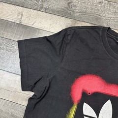 Adidas T-shirt Graphic Print Black Mens XL