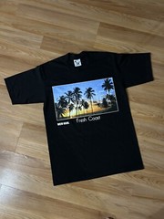 Weiv Gear Mens Large Black T-shirt Cali Graphic Print Front And Back Print