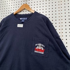 Vintage Big Dogs Shirt Mens Big 4X Blue Pocket Funny Freakin People Person