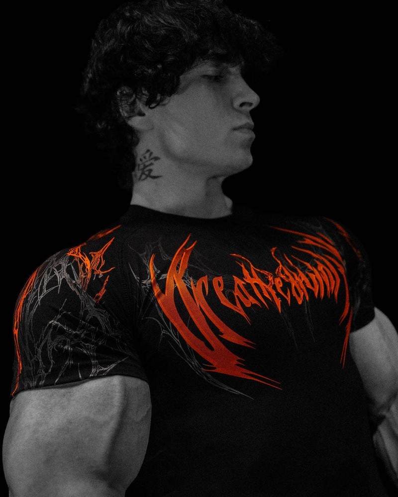 Breathedivinity High Bounce tight training fitness T-shirt