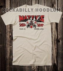 Retro Hot Rod Tee T Shirt Drag Race Racing Matty’s Speed Shop Monroe CT