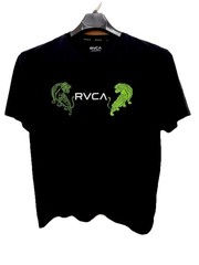RVCA Loungewear Men’s T Shirt Size XL Black Tiger Logo