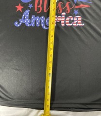 Fourth Of July God Bless America Red/White/Blue Black Shirt Men’s Large