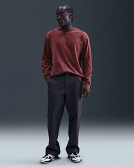 HV0127-619 Nike Sportswear Premium Essentials Loose Fit LS Shirt Red Mens S Vary