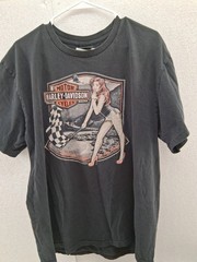 Harley Davidson Graphic Shirt Lot Of 6 Size XL Motorcycle Shirts & Patch