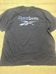 Reebok Shirt Mens XL Blue USA Flag Logo Graphic Tee Tagless Patriotic Casual