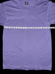 Vintage NOS Blank Large Lavender Screen Stars Best, Single Stitch Made in USA.