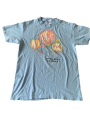 Vtg Laguna Beach California Surfer Graphic T-Shirt M 38-40 90s Hot Air Balloons
