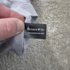 Collars & Co Cotton Silk T Shirt Mens 3XL Gray Comfort Knit Luxury Stretch New