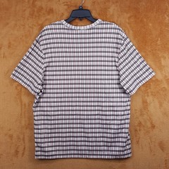 HELMUT LANG Shirt Mens Large Red Black Digital Check Logo Tee T-Shirt $225