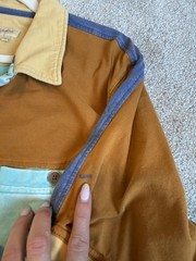 100% Cotton Territory Ahead Colorblock Crop Polo