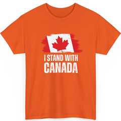 I Stand With Canada America Canadian USA Flag Unisex T-Shirt