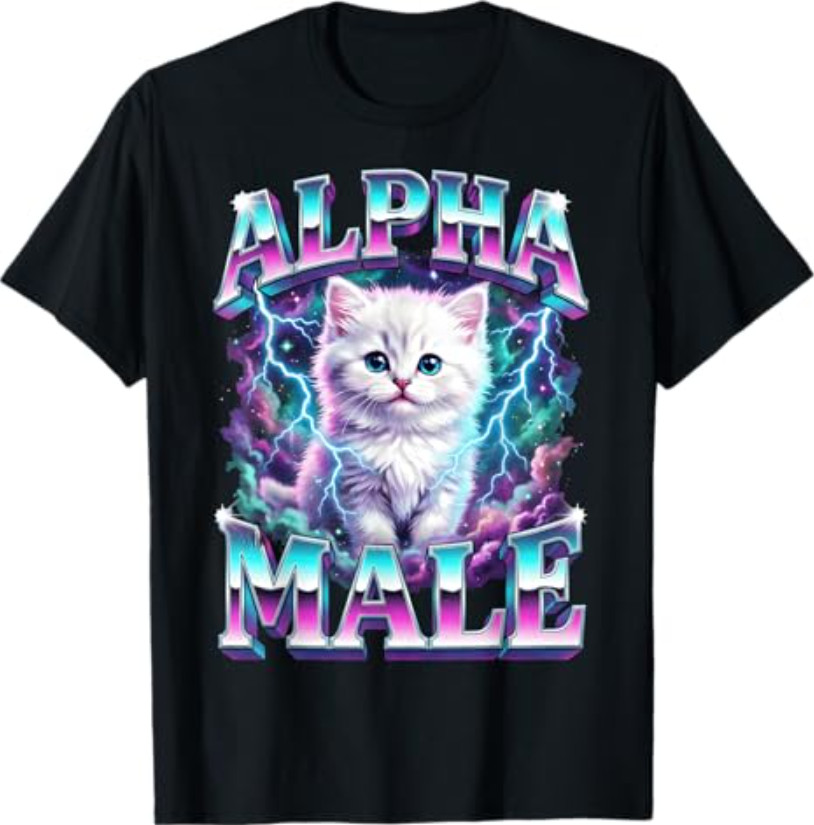 Alpha Male Cat Kitten Funny T-Shirt