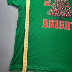 Holiday Time Christmas Graphic T-Shirt Making Spirits Bright Green 3XL