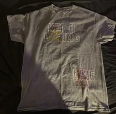 Keith Haring Graphic T-Shirt Size Large Gray