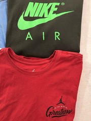 Nike Jordan Mens T Shirt Lot 4 Pack Michael Jordan 23 Fear Of Heights Graphic L