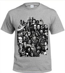 Halloween Horror Movies Men’s T-Shirt White or Black or Gray Small to 3X-Large