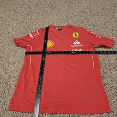 Ferrari Race MCS Tee Puma Rosso Corsa Red Ferrari Official Product Tag Large