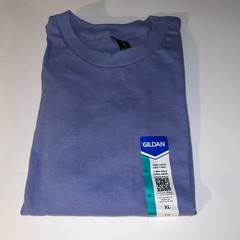 Gildan Mens G500 Solid Heavy Cotton Plain Short Sleeve Violet Casual Fit T-Shirt