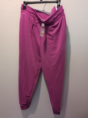 -NEW- Nike Women’s Large Plain Pink Sweatpants FB5434-518 Dri-Fit High Waist
