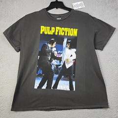 Pulp Fiction Shirt MENS Medium M BLACK John Travolta MOVIE 90s Retro Cult NWT
