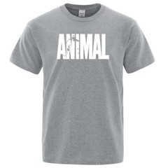 Animal T Shirt Mens Oversized Funny Tee Workout Gym 100% Cotton T-Shirts S -3XL