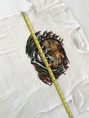 50’s Vintage Print LION T-Shirt M Atomic Age Art Deco Rockabilly Reggae