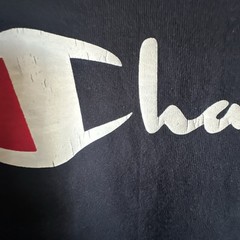 Champion Vtg Classic Jersey Script T-Shirt for Men , Size XL – Navy/White…