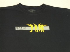 5.11 Tactical Series T Shirt Men’s XL Black Short Sleeve 100% Cotton Graphic Tee