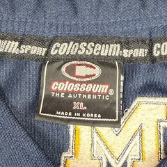 Vintage Colosseum Michigan Baseball Jersey Men XL Maize Blue Sleeveless Embroide