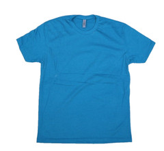Next Level Apparel Blank Plain Turquoise Blue Short Sleeve T-Shirts Medium 10 Pc