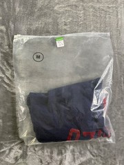 Polo Ralph Lauren Colorblock Spellout Men’s T-Shirt L Blue Red Contrast Sleeves