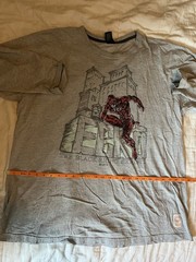 Y2K Ecko Unltd. DareDevil Marvel Black Rhino Men’s Gray Long Sleeve Shirt XXL