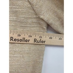 J Crew Shirt Mens Large Tan Textured Henly 100% Cotton Neutral Casual