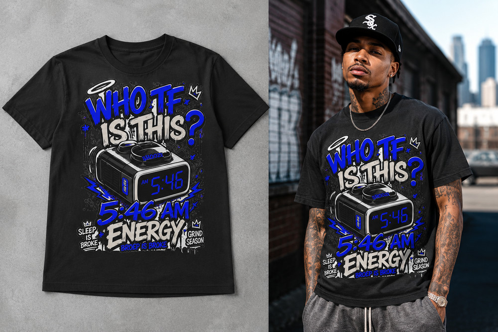 Street Wear Hip Hop Pro Club Shaka Big & Tall Tee Shirt to Match Who TF is This