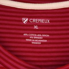 Cremieux Men’s Long-Sleeve Henley Shirt XL Red Pink Striped NWT $69.50