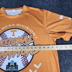 Tennessee Volunteers 2024 Baseball National Champions T-Shirt Mens L Orange EUC