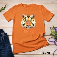 Cool Geometric Bengal Indian Tiger Face Sweatshirt Cat Gift Unisex T-shirt
