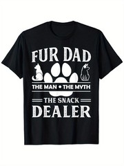 Fur Dad Snack Dealer Shirt – Cat and Dog Dad Gift – Funny Pet Lover Graphic Tee