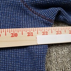 Robert Graham Shirt Mens Large Blue Thermal Henley Contrast Collar