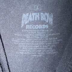 Death Row Records Graphic Tee Mens Large Black Red Logo Hip Hop T-Shirt