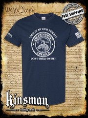 This Is My GUN PERMIT Don’t Tread On Me T-Shirt 2nd Amendment Rattlesnake 2A USA
