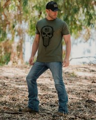 Howitzer Style Men’s T-Shirt TACTICAL PATRIOT Military Grunt Green S M L XL 2XL