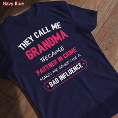 Funny Grandma Shirt – Grandma Partner In Crime T-Shirt Gift for Grandmothers